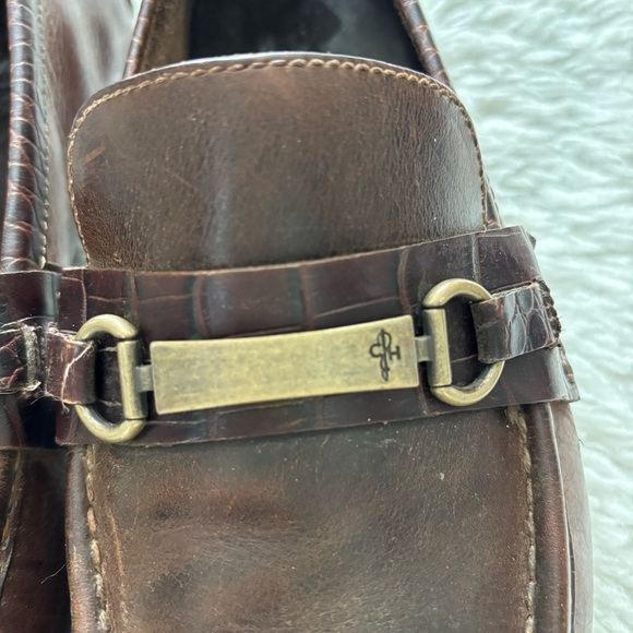 Cole Haan Dark Brown Leather Driving/Loafers with Metal Detail size 11 M main image 5